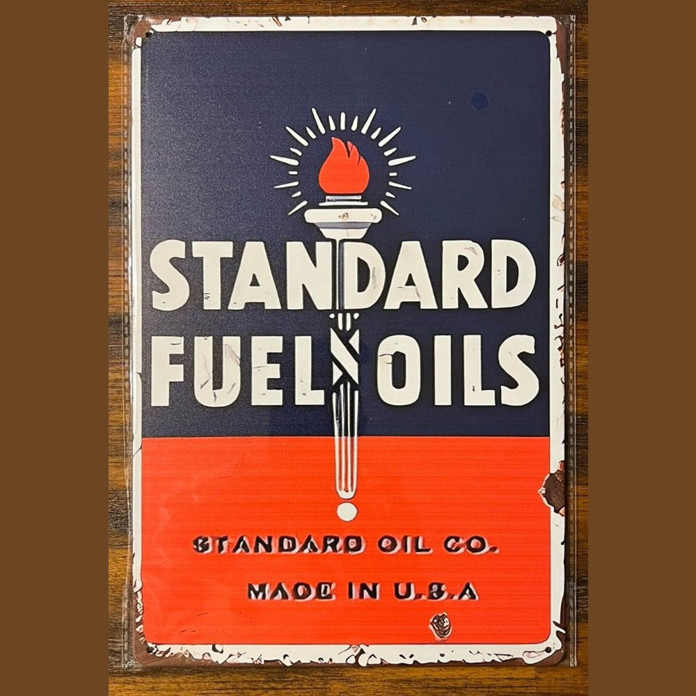 Standard Fuel Oils Vintage Novelty Metal Sign 12" x 8" Wall Art Home & Garden:Home Décor:Plaques & Signs Style Your Walls